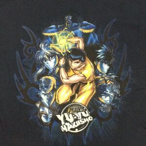 Yu Yu Hakusho Ghost Files ODM/Fun Black T-shirt Youth Sz Med Anime 2004 HTF/Rare